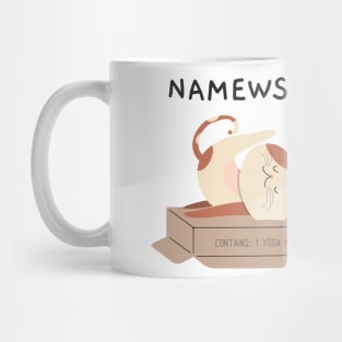 Cat Design- Namewste- Yoga Mug